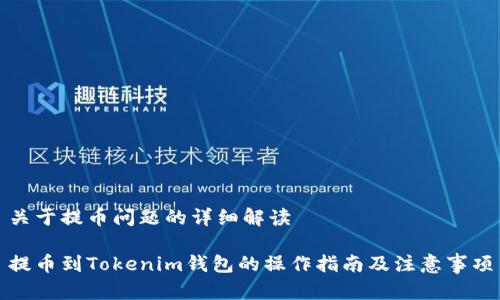 关于提币问题的详细解读
提币到Tokenim钱包的操作指南及注意事项